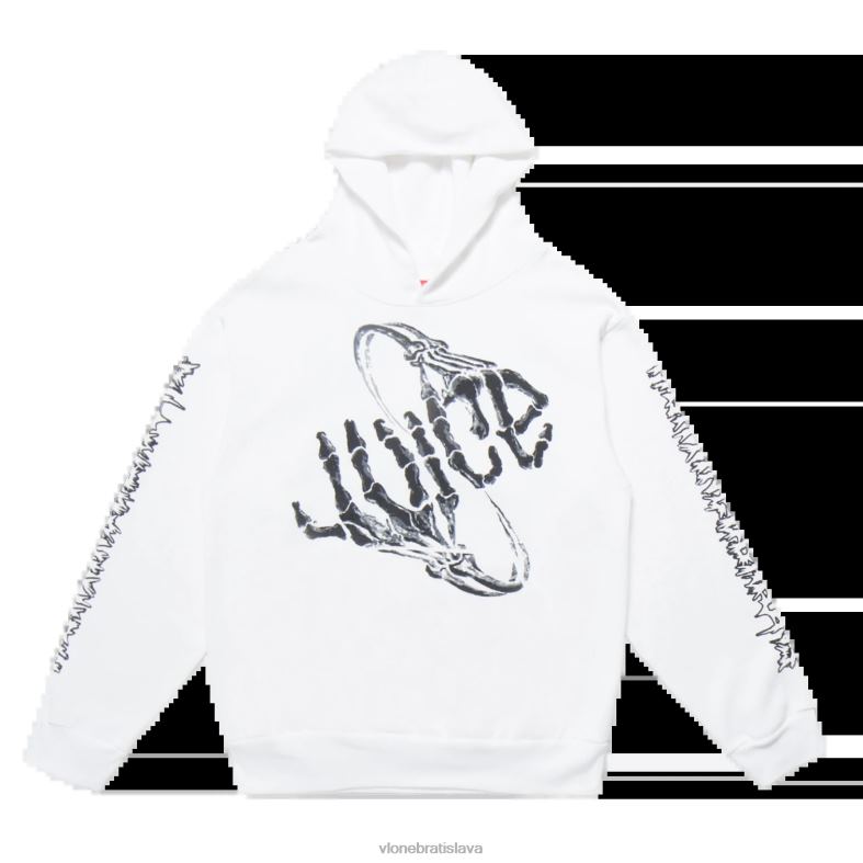sk Vlone muži šťava wrld bones mikina s kapucňou biela 6PZ4N5 top