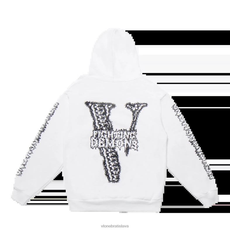 sk Vlone muži šťava wrld bones mikina s kapucňou biela 6PZ4N5 top