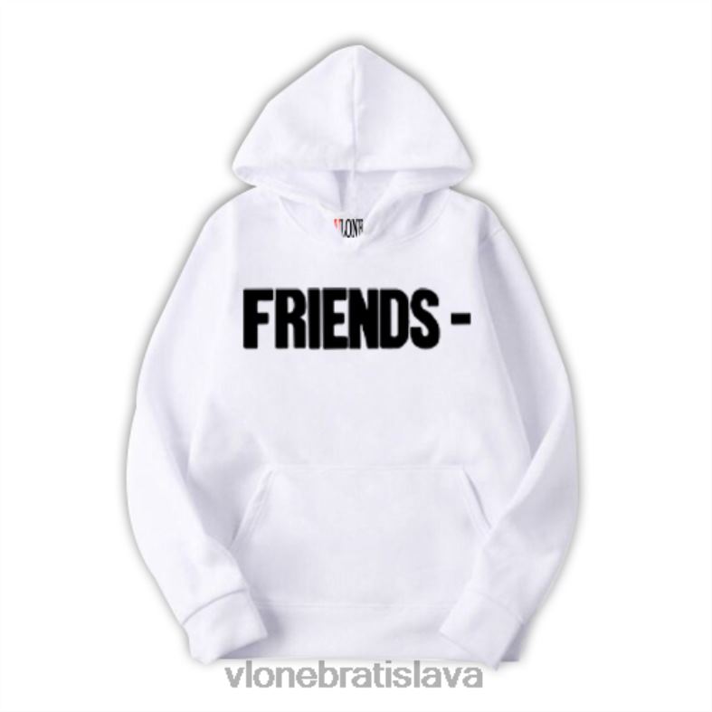 sk Vlone muži blackout friends mikina s kapucňou biela 6PZ4N23 top