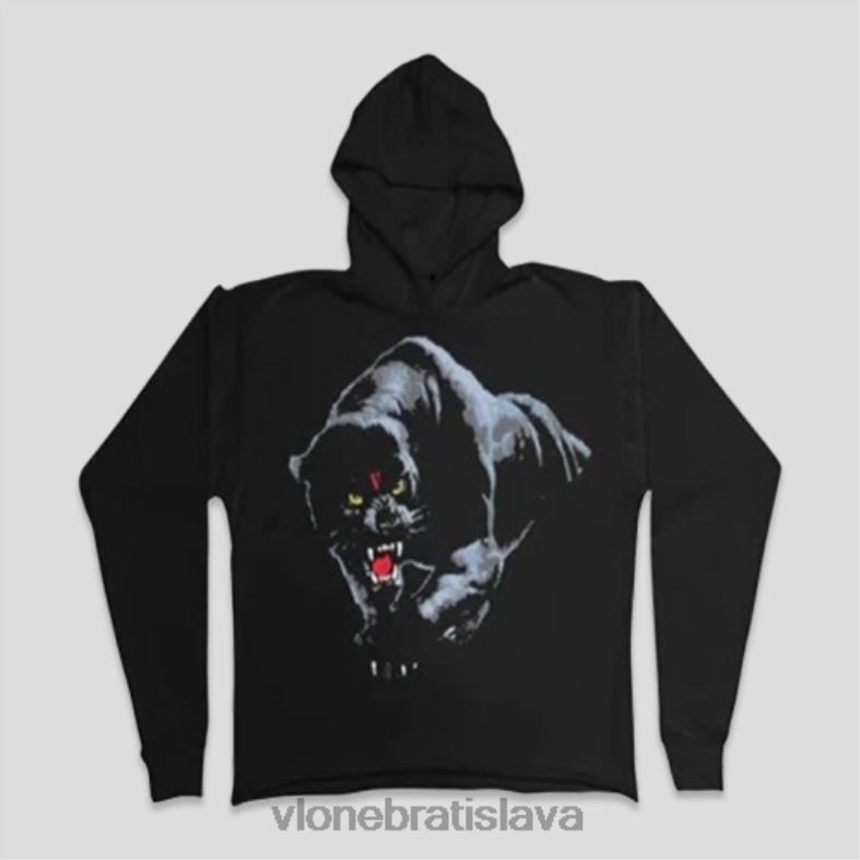 sk Vlone muži čierny panter s kapucňou 6PZ4N93 top