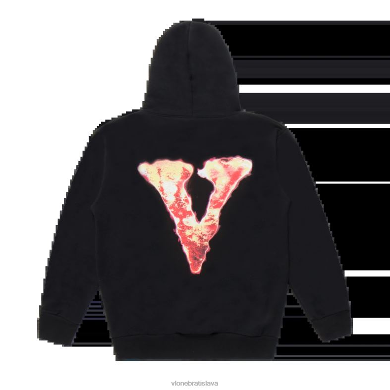 sk Vlone muži juice wrld burner mikina s kapucňou čierna 6PZ4N7 top