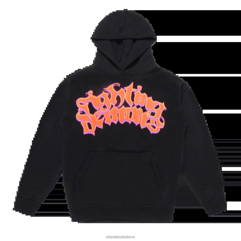 sk Vlone muži juice wrld lumin mikina s kapucňou čierna 6PZ4N1 top
