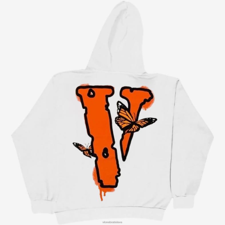 sk Vlone muži juice wrld motýľ mikina s kapucňou čierna 6PZ4N20 top