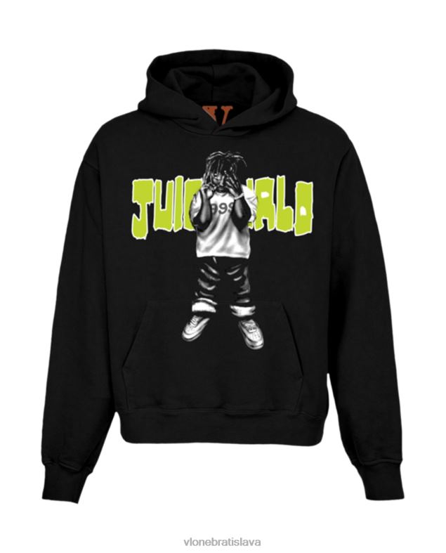 sk Vlone muži juice wrld moty mikina s kapucňou čierna 6PZ4N11 top