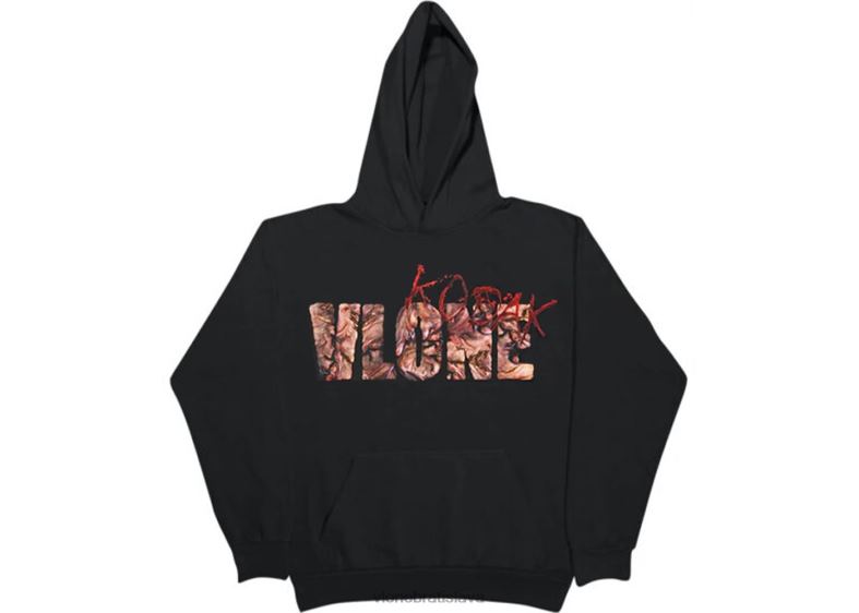 sk Vlone muži kodak black kb black mikina s kapucňou 6PZ4N50 top