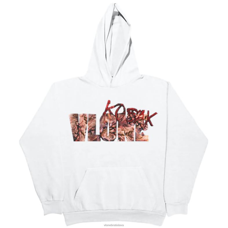 sk Vlone muži kodak black kb white mikina s kapucňou 6PZ4N51 top