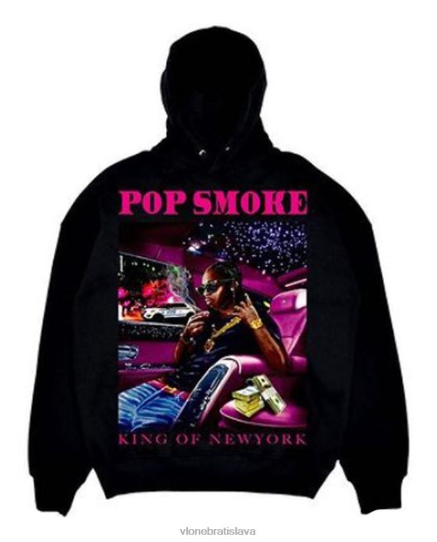 sk Vlone muži mikina s kapucňou pop smoke King of ny čierna 6PZ4N39 top
