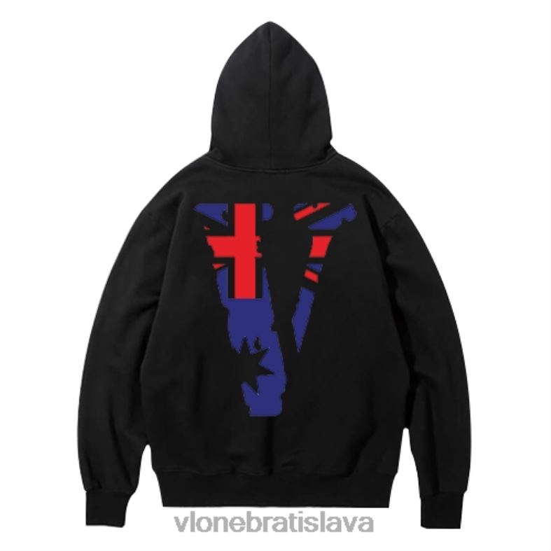 sk Vlone muži priatelia aus mikina s kapucňou čierna 6PZ4N38 top