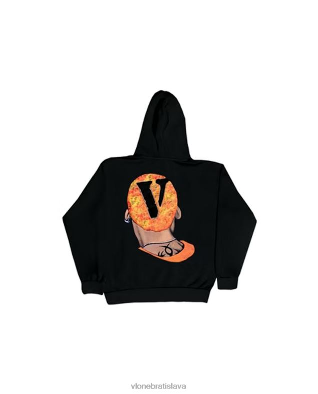 sk Vlone muži rodman airbrush mikina s kapucňou čierna 6PZ4N89 top