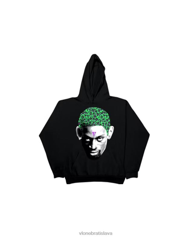 sk Vlone muži rodman gepard mikina s kapucňou čierna 6PZ4N88 top