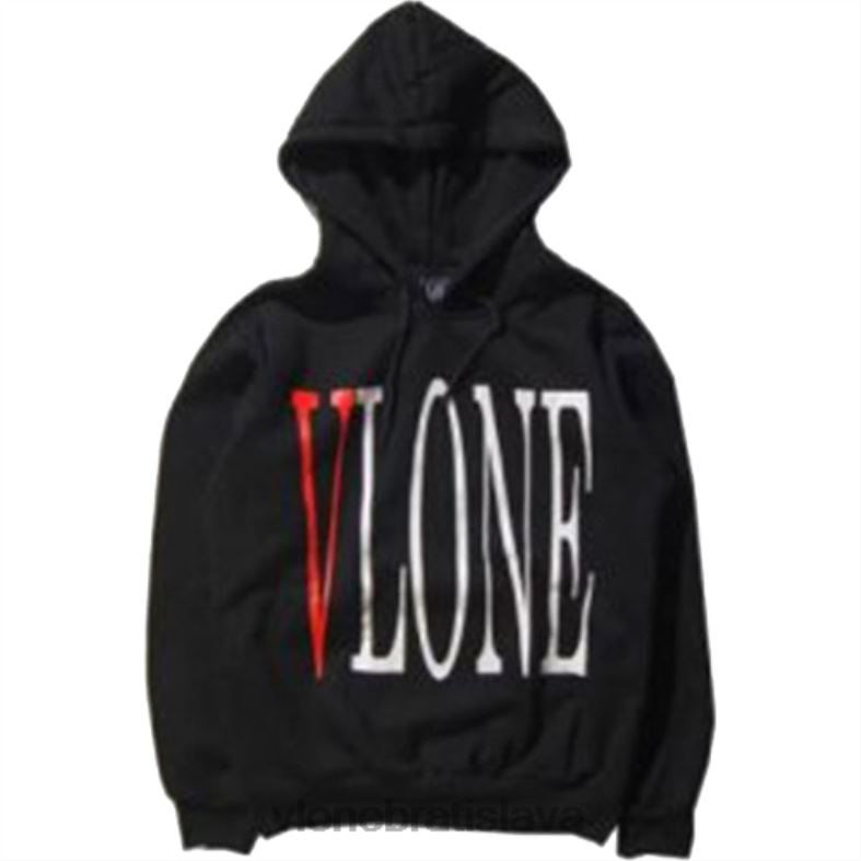 sk Vlone muži základná streetwear mikina s kapucňou čiernej farby 6PZ4N79 top