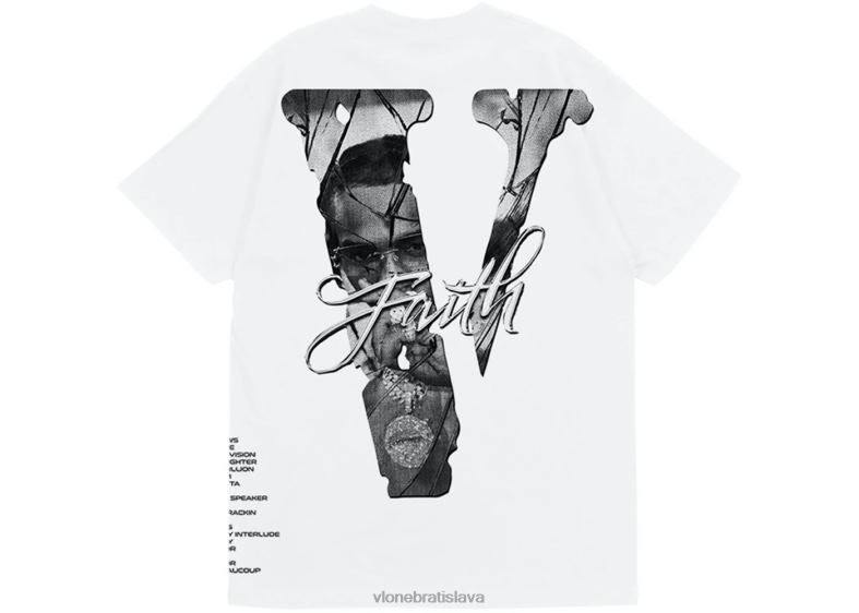 sk Vlone muži biele tričko s popovým dymom, kráľom New Yorku 6PZ4N191 top