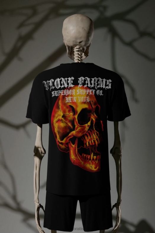sk Vlone muži demonfire tričko čierne 6PZ4N114 top