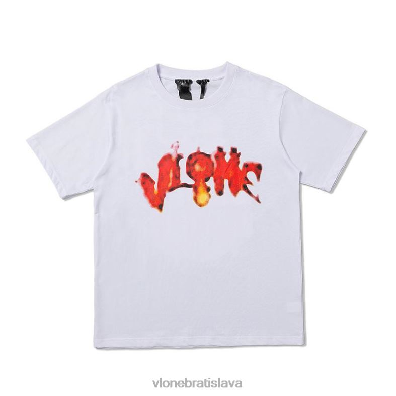 sk Vlone muži halloween horiace tekvicové tričko biele 6PZ4N175 top