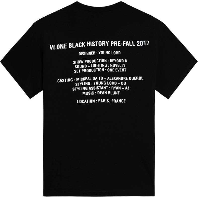 sk Vlone muži čierne historické tričko čierne 6PZ4N183 top