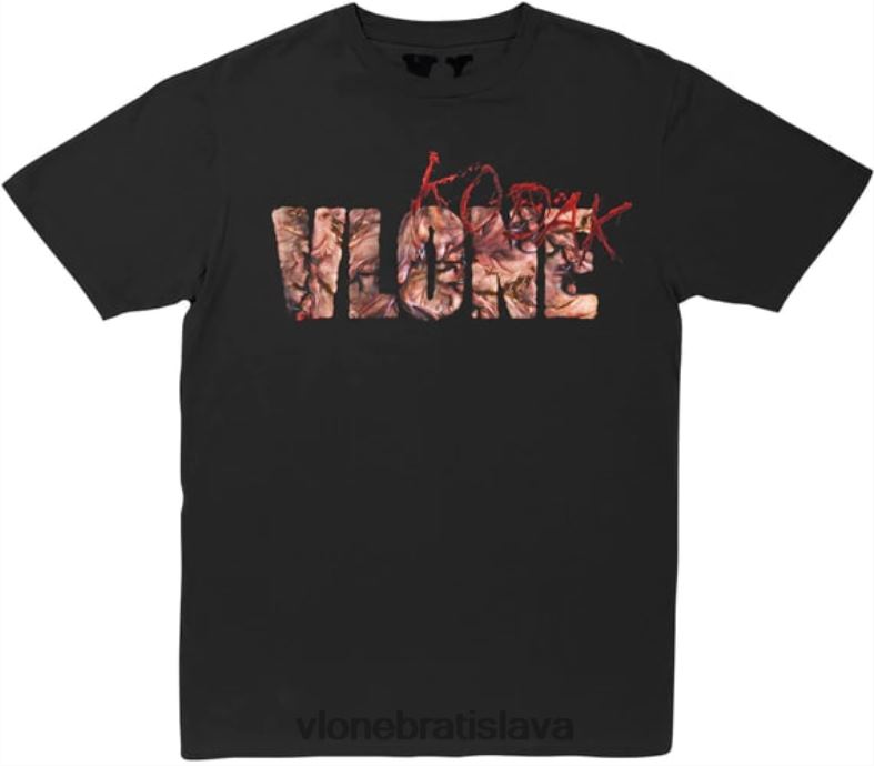 sk Vlone muži čierne tričko kodak kb 6PZ4N214 top