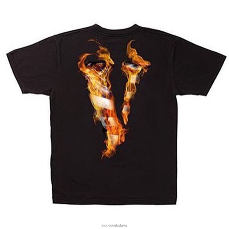 sk Vlone muži čierne tričko lásky 6PZ4N177 top