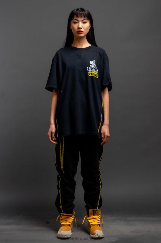 sk Vlone muži čierne tričko z kamienkovej farby 6PZ4N111 top