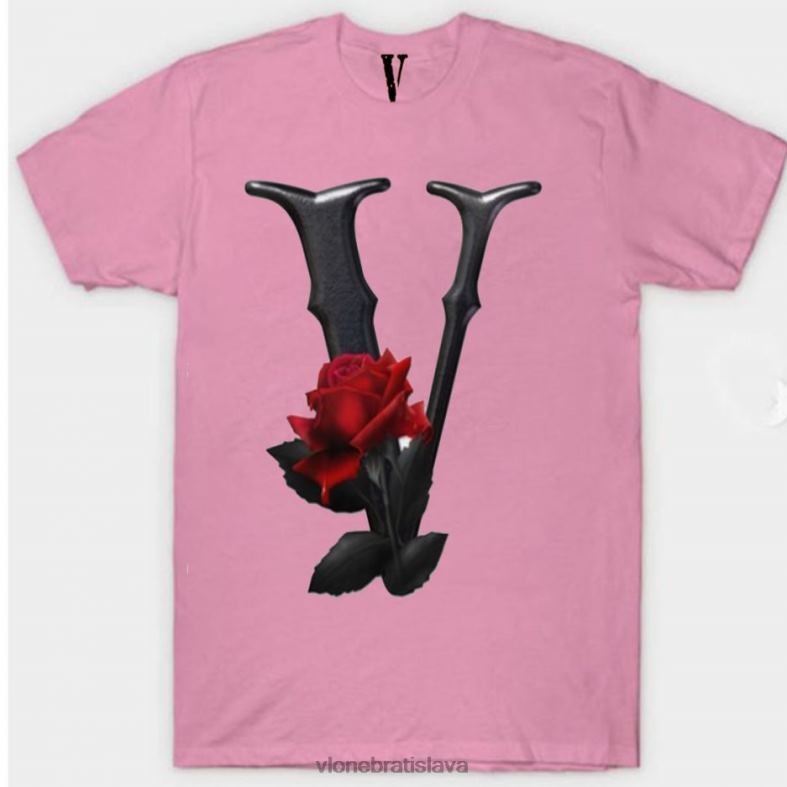 sk Vlone muži čierno-červené kvetinové tričko 6PZ4N301 top