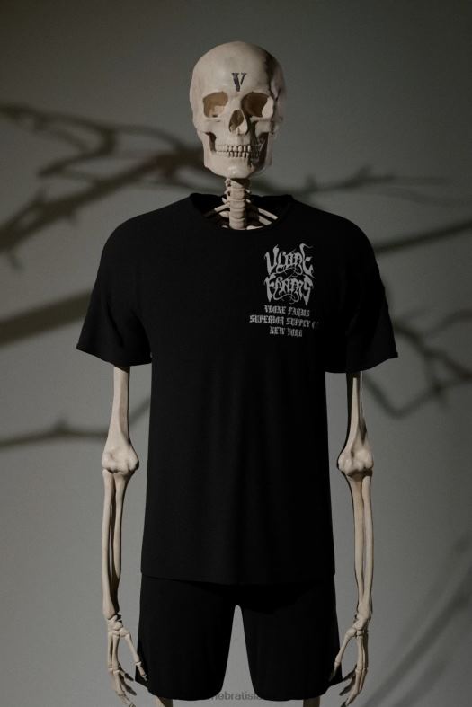 sk Vlone muži čisté tričko čierne 6PZ4N97 top