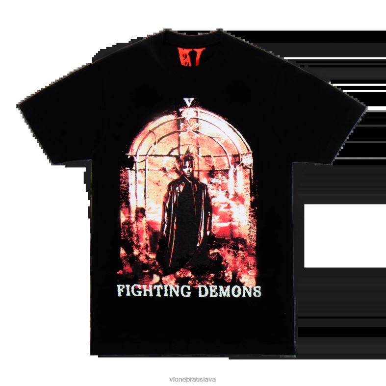 sk Vlone muži juice wrld horák tee black 6PZ4N122 top