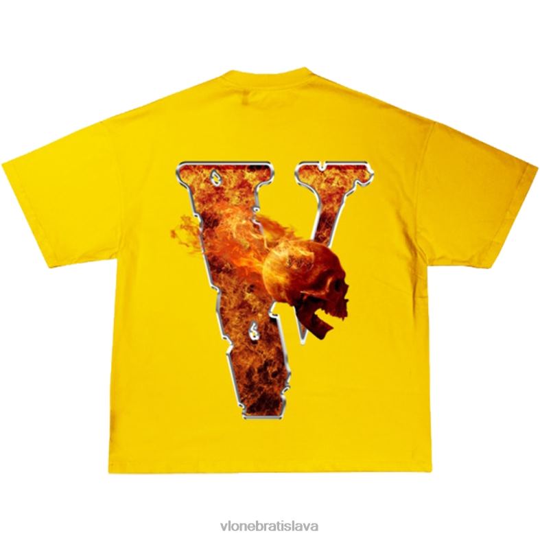sk Vlone muži juice wrld inferno tee yellow pre dospelých 6PZ4N150 top