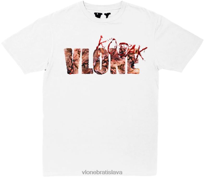 sk Vlone muži kodak čierne kb biele tričko 6PZ4N213 top