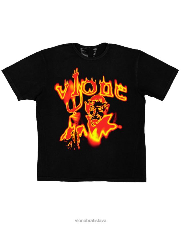 sk Vlone muži končí tričko čierne 6PZ4N163 top