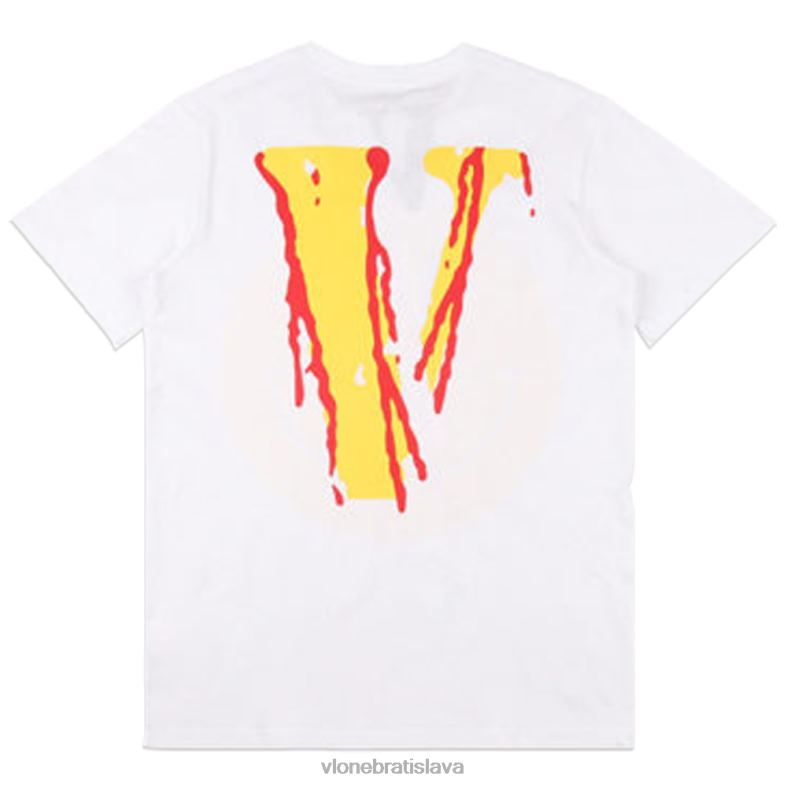 sk Vlone muži krvavé smajlík bavlnené tričko čiernobiele 6PZ4N348 top