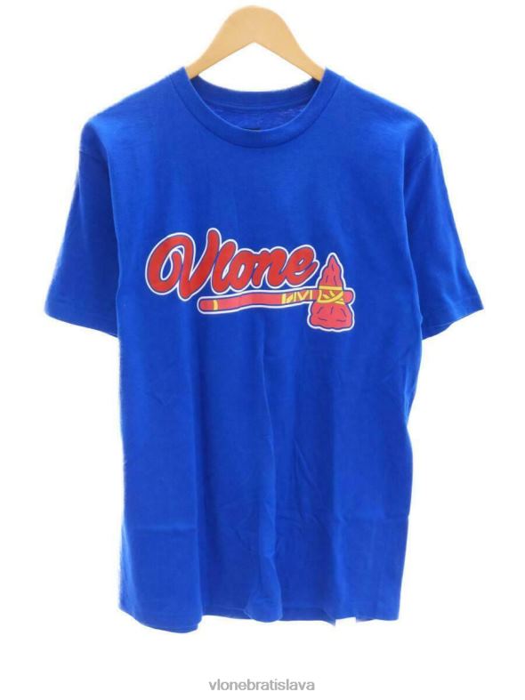 sk Vlone muži l bavlnená sekera ss tričko modré bavlnené módne tričko 6PZ4N212 top