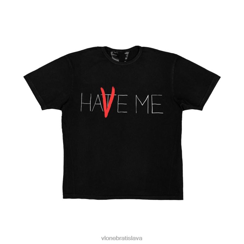 sk Vlone muži ma / hate me tričko čierne 6PZ4N232 top