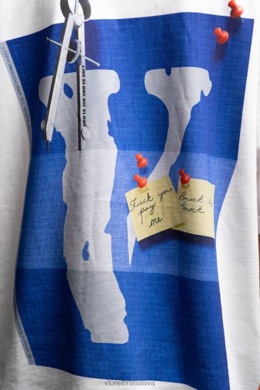 sk Vlone muži modrotlačové tričko 6PZ4N109 top