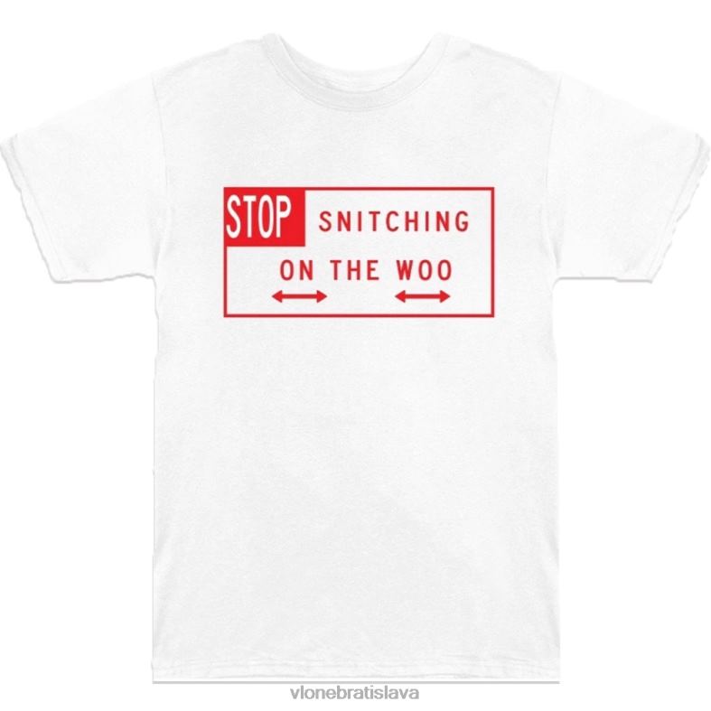 sk Vlone muži pop smoke stop snitching t shirt 6PZ4N335 top