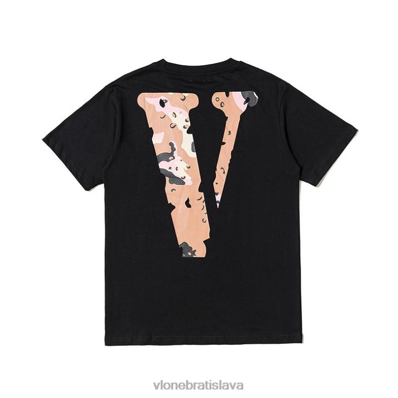 sk Vlone muži priatelia púštne camo exkluzívne čierne tričko 6PZ4N256 top