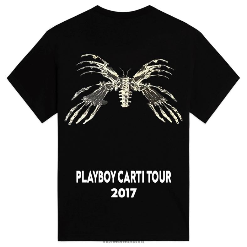 sk Vlone muži tričko playboy carti tour 2017 čierne 6PZ4N162 top
