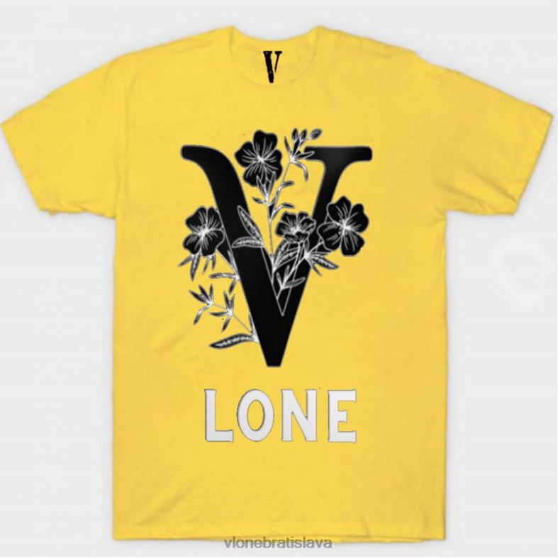 sk Vlone muži tričko s čiernymi kvetmi 6PZ4N292 top