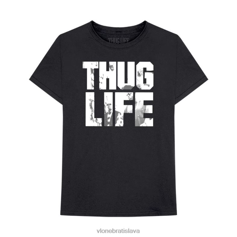 sk Vlone muži tupac thug life album art čierne tričko 6PZ4N195 top