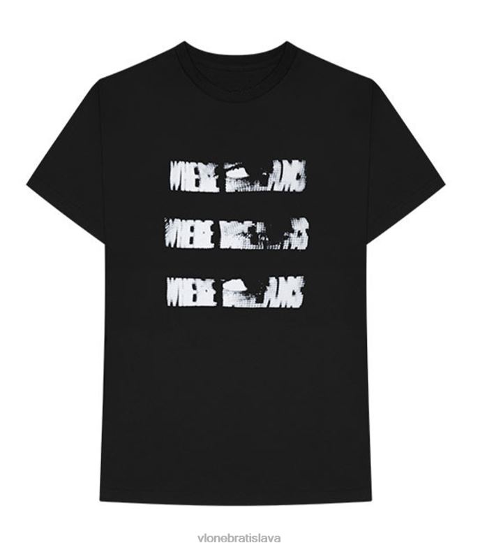 sk Vlone muži víkendové xo vízie čierne tričko 6PZ4N161 top